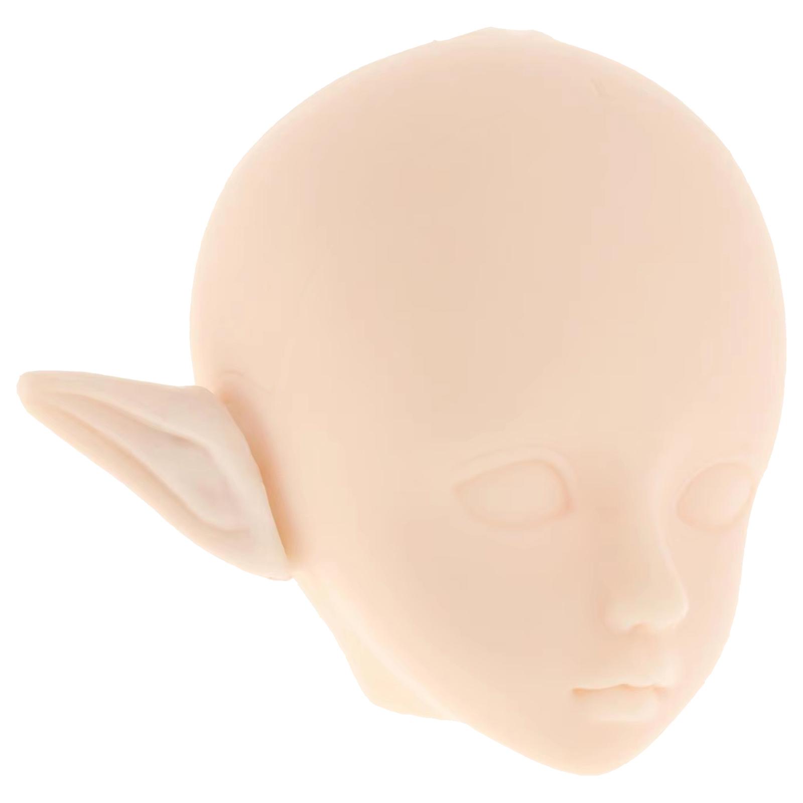 Girl Doll Head Addition Safe Plastic Head for Crafting Unique Doll for Display and Interactive Play Multicolor