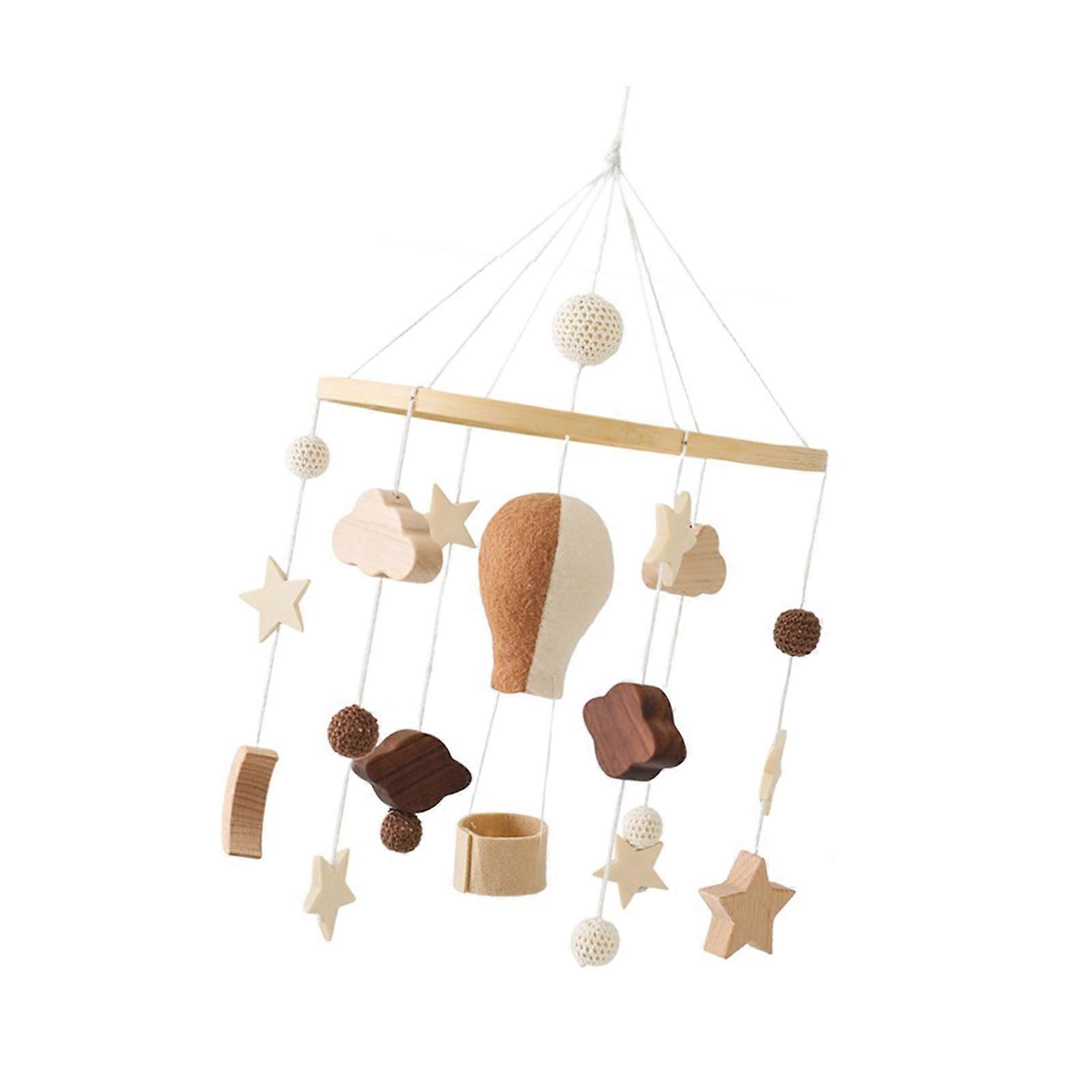 Beechwood Baby Mobile Gentle Rotation System Felt Balloon Decors Simple Installation For Newborns Sleep And Play Multicolor