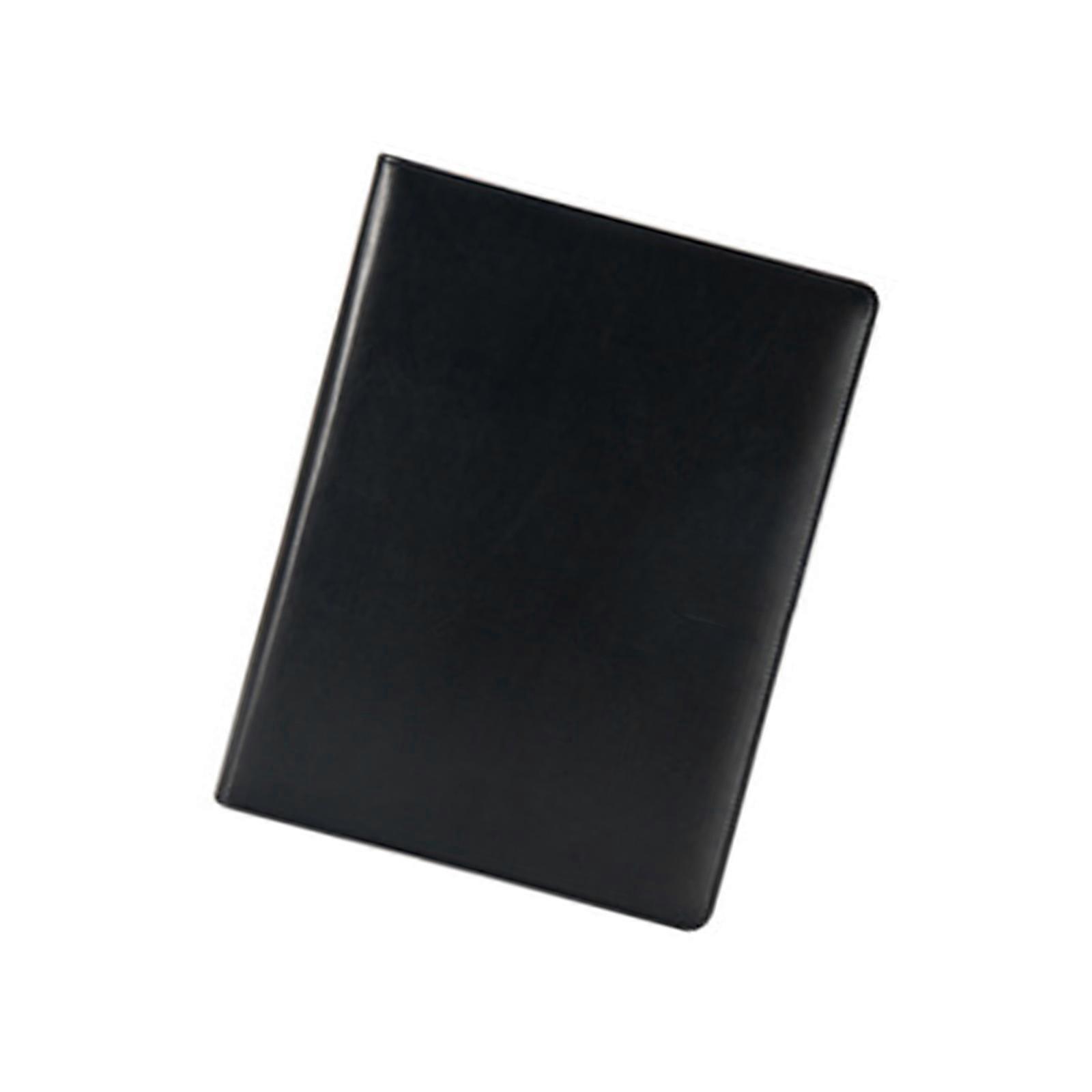 Leather Conference Folder Document Case with Clipboard 4 Rings Clipboard Folder Letter Size Clipboard Folder for Office Multicolor