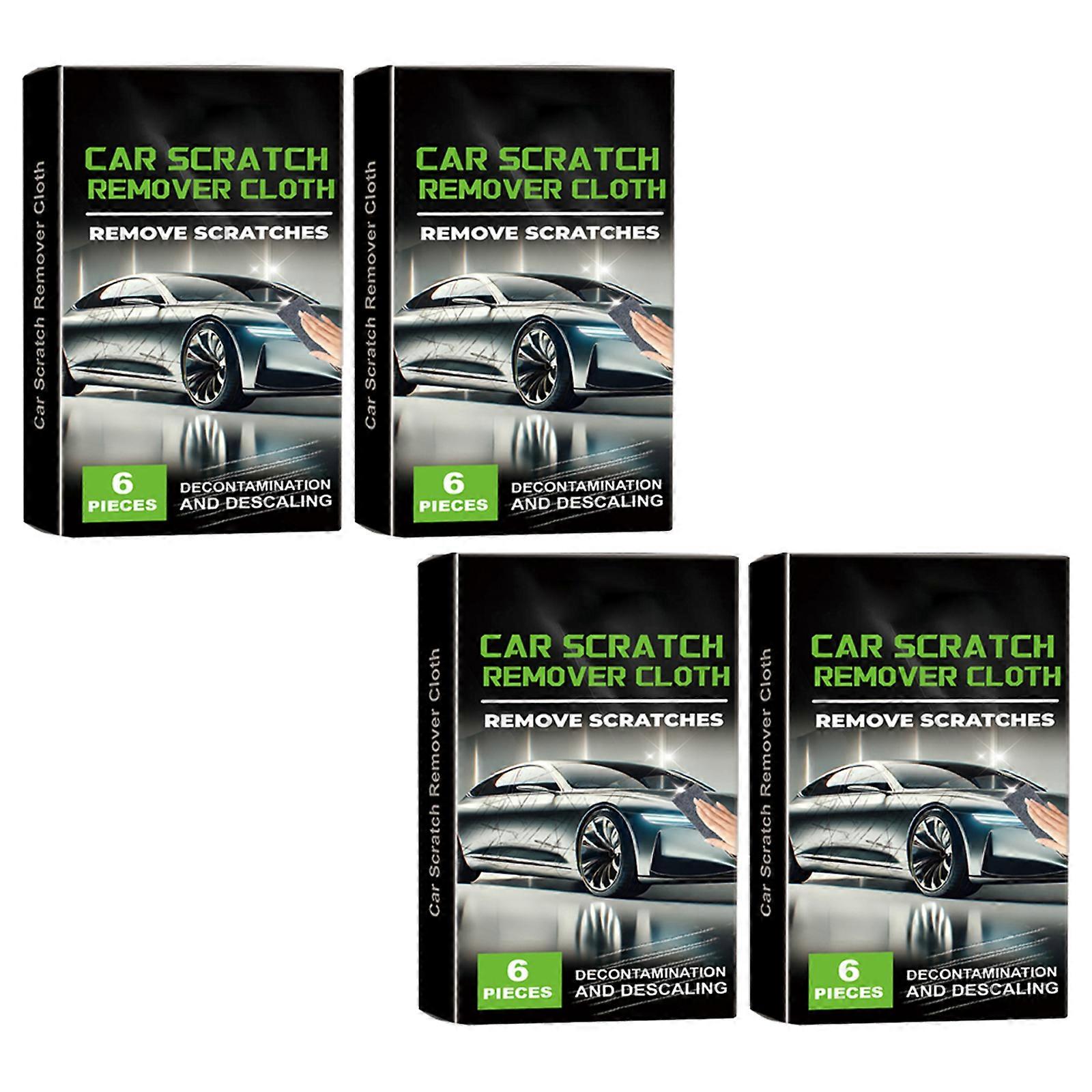 6pcs/24Pcs Car Scratch Repair Cloth, Multipurpose Car Cleaner and Polisher for Improve Vehicle Appearance Multicolor