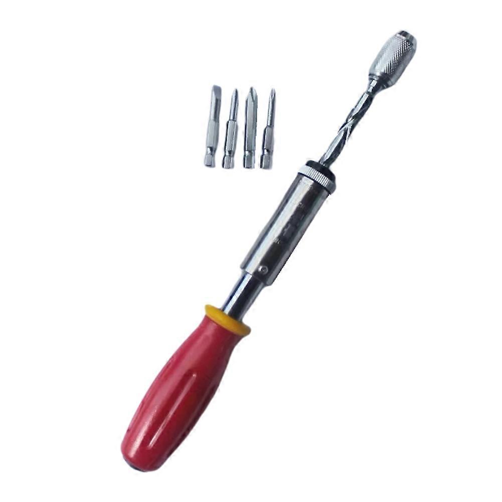 350mm Semi-Automatic Screwdriver High-Grade Ratchet Forward and Reverse Screwdriver Hexagonal Rod Hole Opener