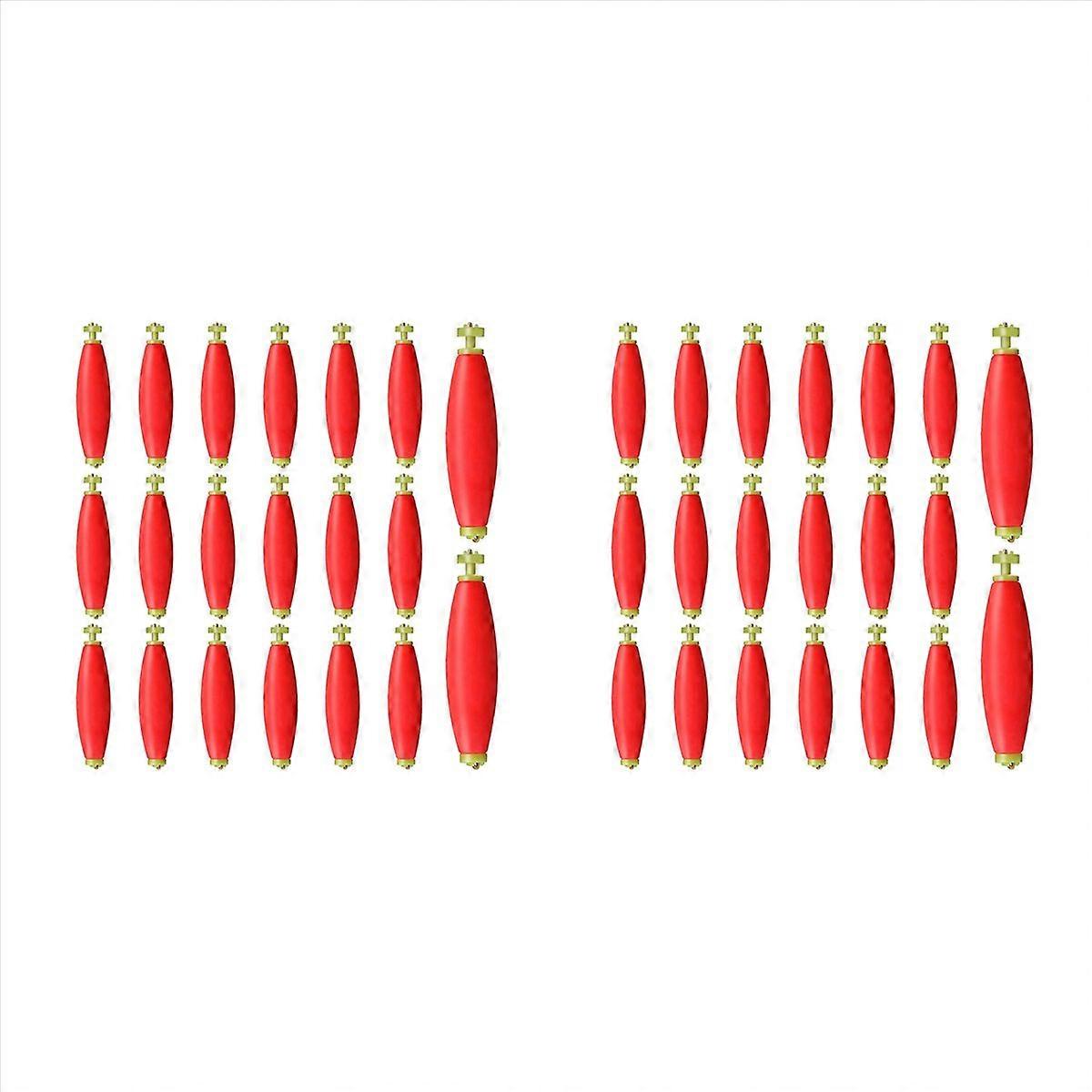 40 Pieces Fishing Bobbers Weighted Foam Snap on Float Weighted Bobbers for Fishing Tackle Accessorie