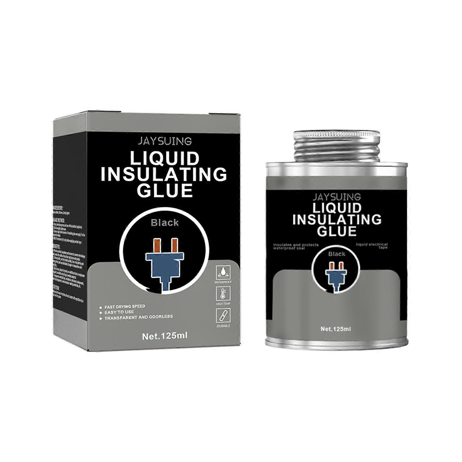 Jaysuing Liquid Insulating Glue, Waterproof Leak Proof High Temperature Resistant Durable Transparent Odorless Liquid Colloid