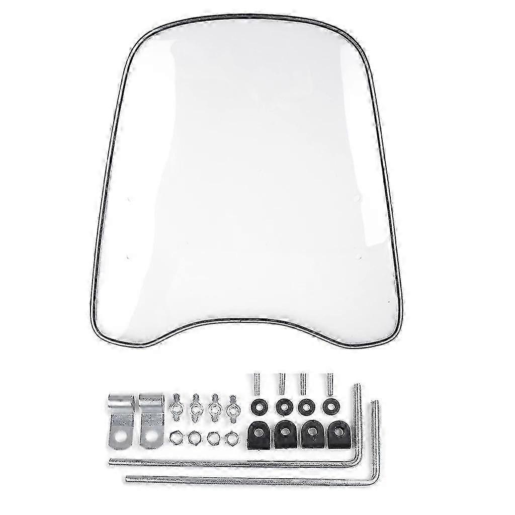 Universal Clear Windshield 5mm Thick Wind Deflector for Motorcycle Riding