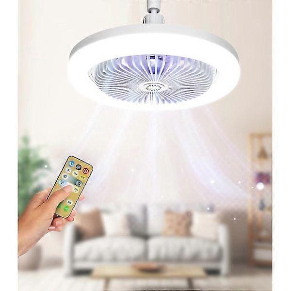 Ceiling Fan with Lighting and Remote Control, Ceiling Light with Fan 3 Colors Dimmable, 3 Speeds Quiet Ceiling Fan for Living Room, Bedroom, Laundry R