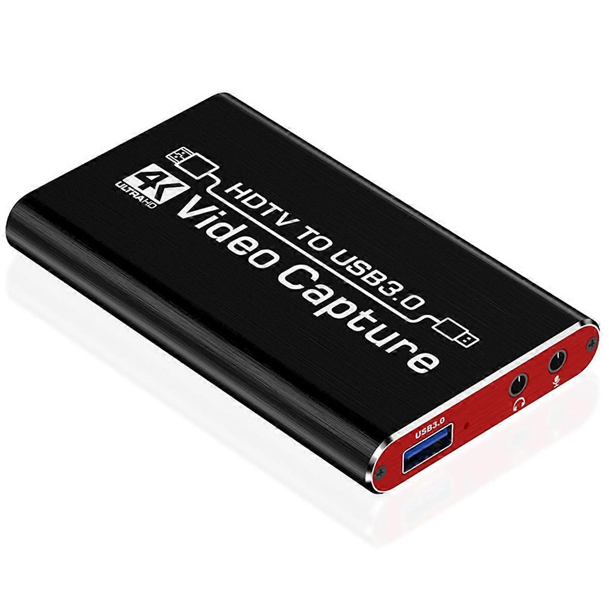 4K 1080p HD بطاقة التقاط الفيديو HdTV مربع تسجيل الكاميرا متوافق مع USB 3.0 Pc Live Streaming Grabber Recorder