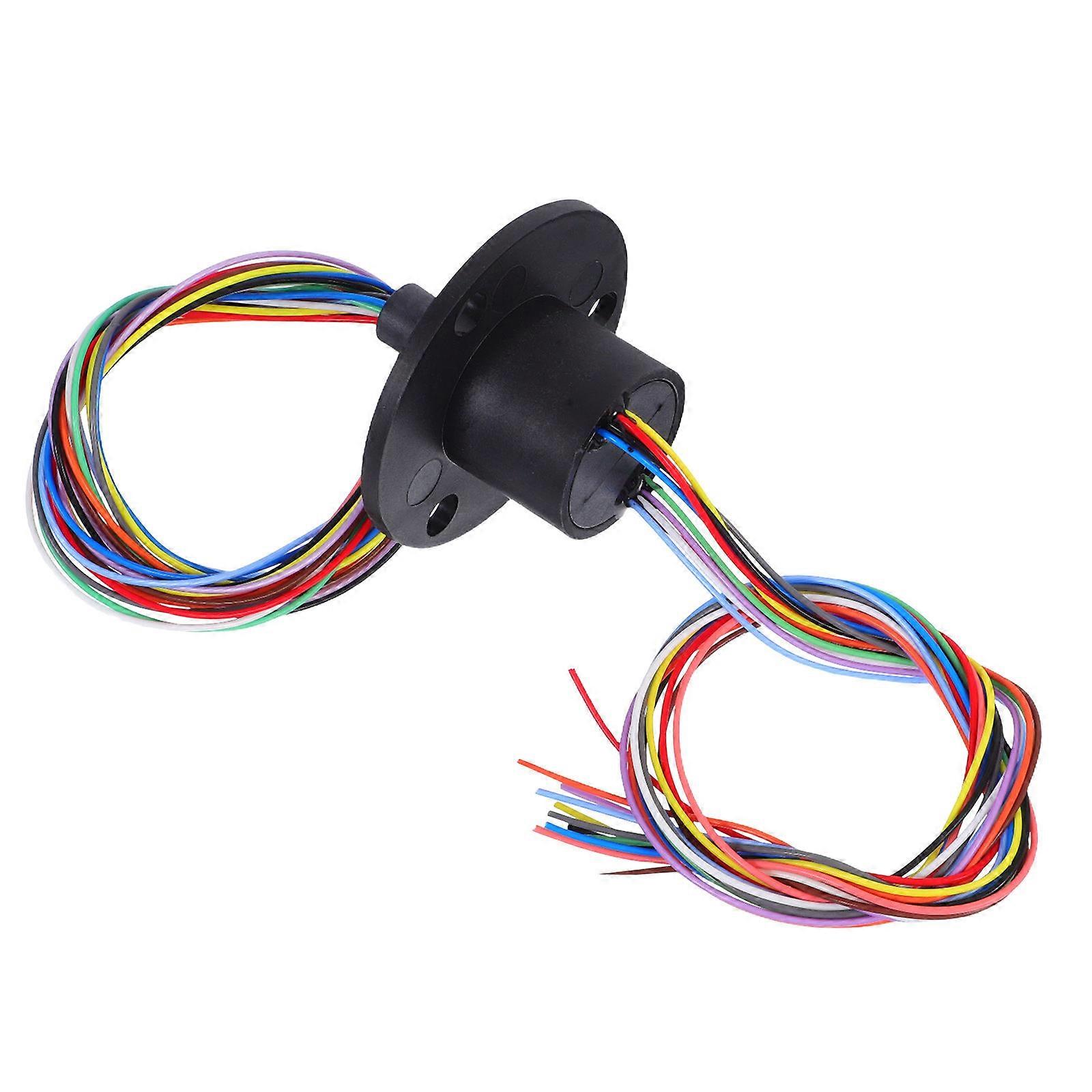 12-Way Conductive Slip Ring For Rotating Electrical Connections Compact Design Electrical Transmission Assorted Color 1Pcs