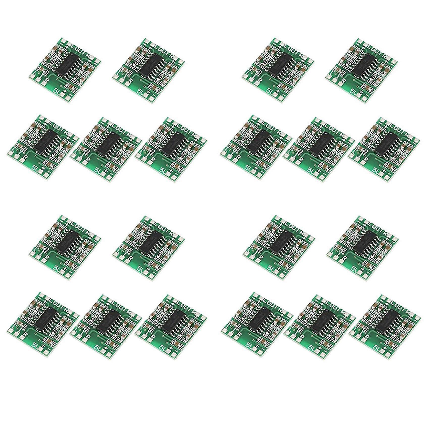 20 Pcs Digital Power Amplifier Board,2X3W Type D PAM8403 Audio Module DC 5V Digital Audio Amplifier Board Module