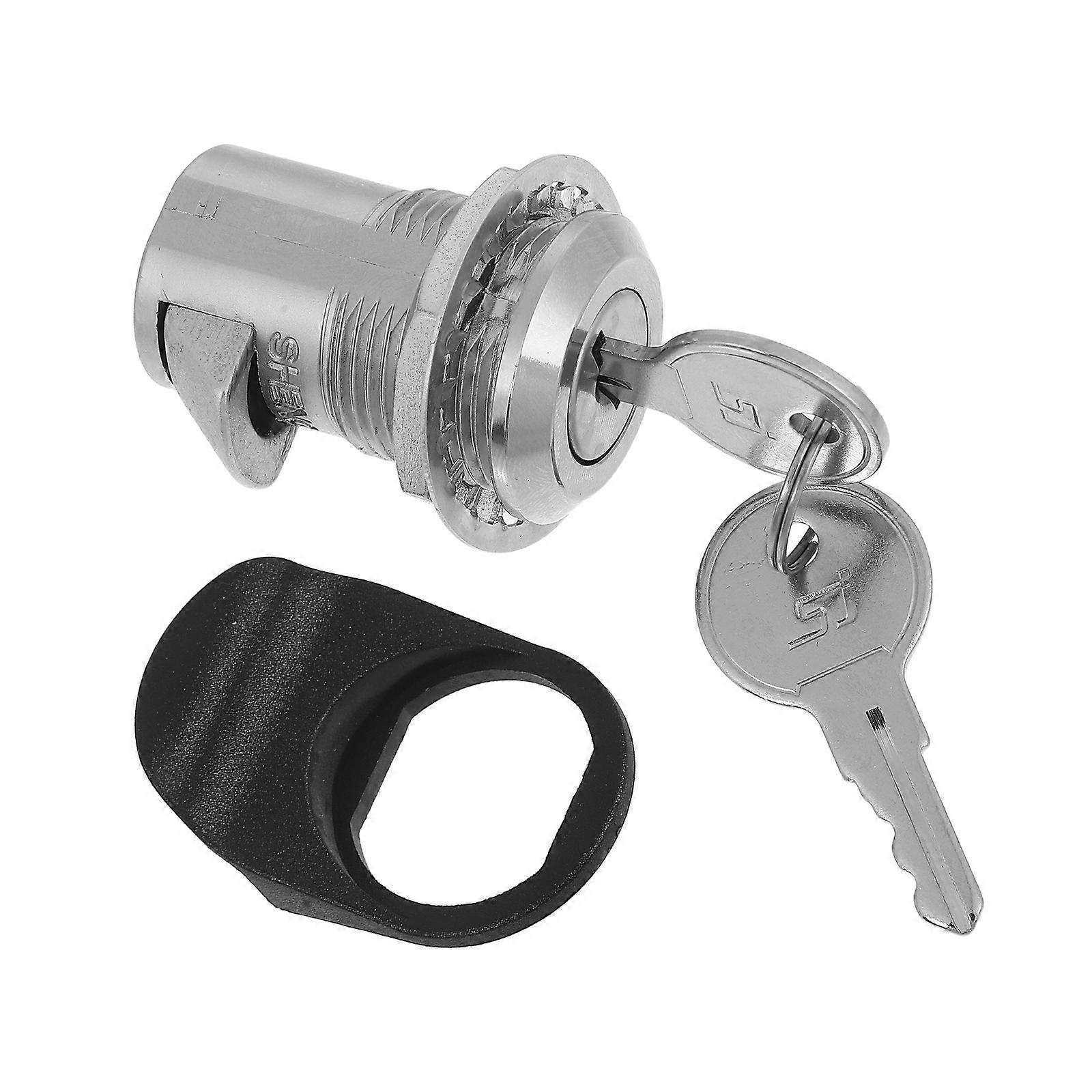Industrial Push Button Retractable Lock For Electrical Cabinet And Machine Cabinet Doors Compact Round Head Shape 1 Set