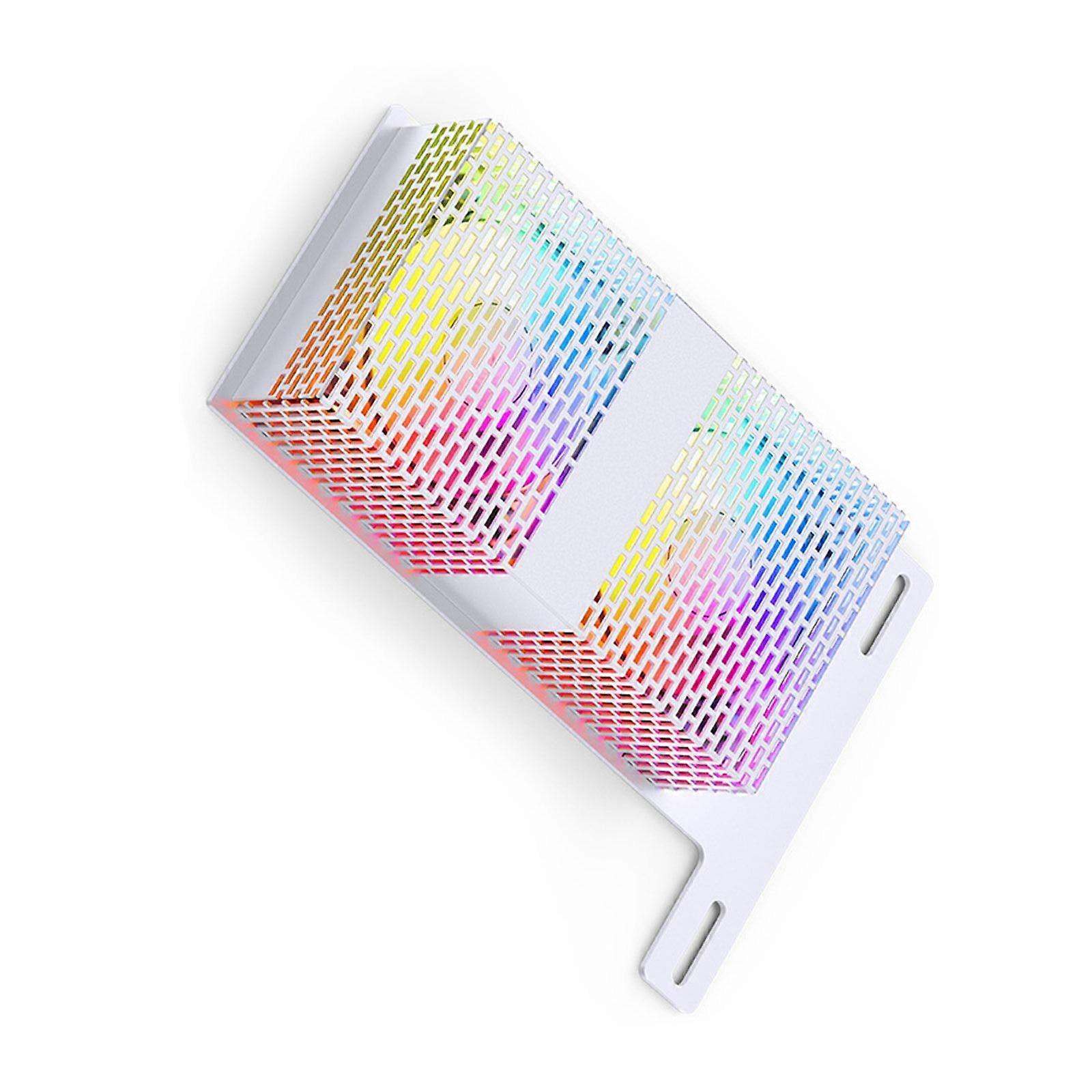 Decorative ARGB Memory Heatsink Functional ARGB LED Memory Heatsink for Superior Cooling in Computings Task Accessory  White