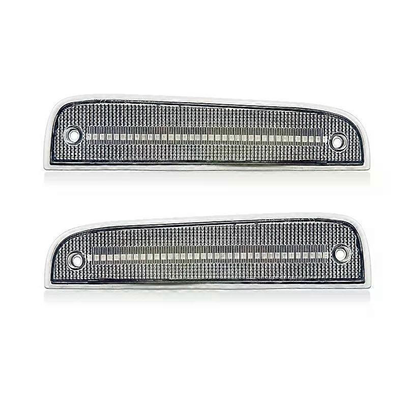 2pcs LED Front Fender Bumper Side Marker light For Jeep Cherokee 1997-2001 LED Turn Signal Lights Smoked Clear lensT10 12V