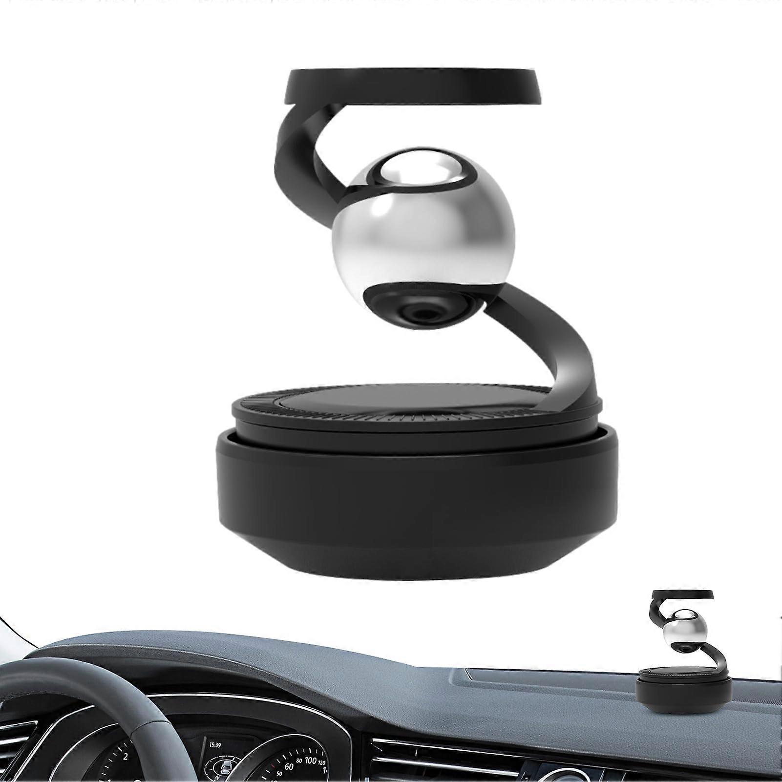 Solar Powered Car Air Freshener with Aromatherapy Diffuser, 360° Rotation, Odor Removal