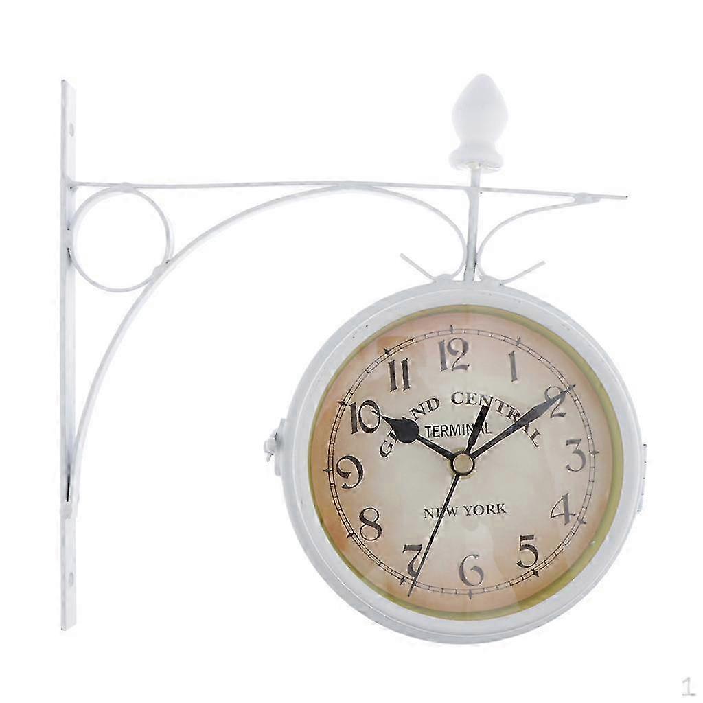 Decorative Clock for Outdoor Gardens, Double Sided, 22cm Diameter