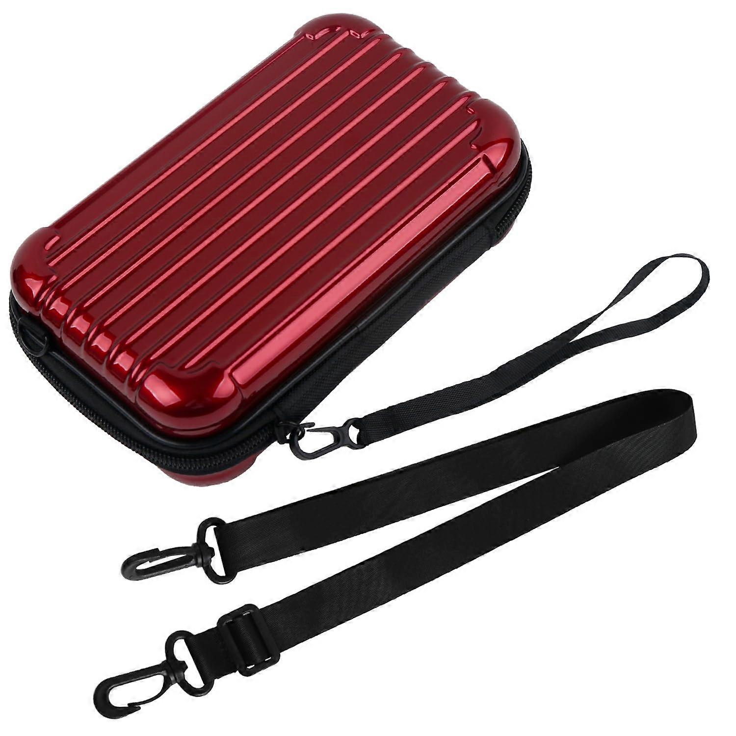 Waterproof Hard Shell Crossbody Travel Bag for Cosmetics and Toiletry Storage with Strap