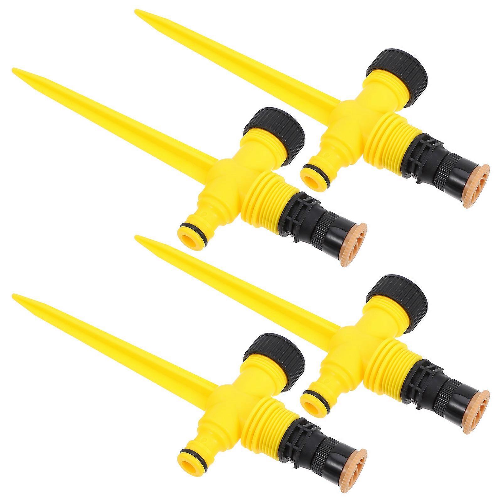 Yellow Multi-Use Sprinkler Stake for Garden Use 8Pcs Durable Sprayer Spike