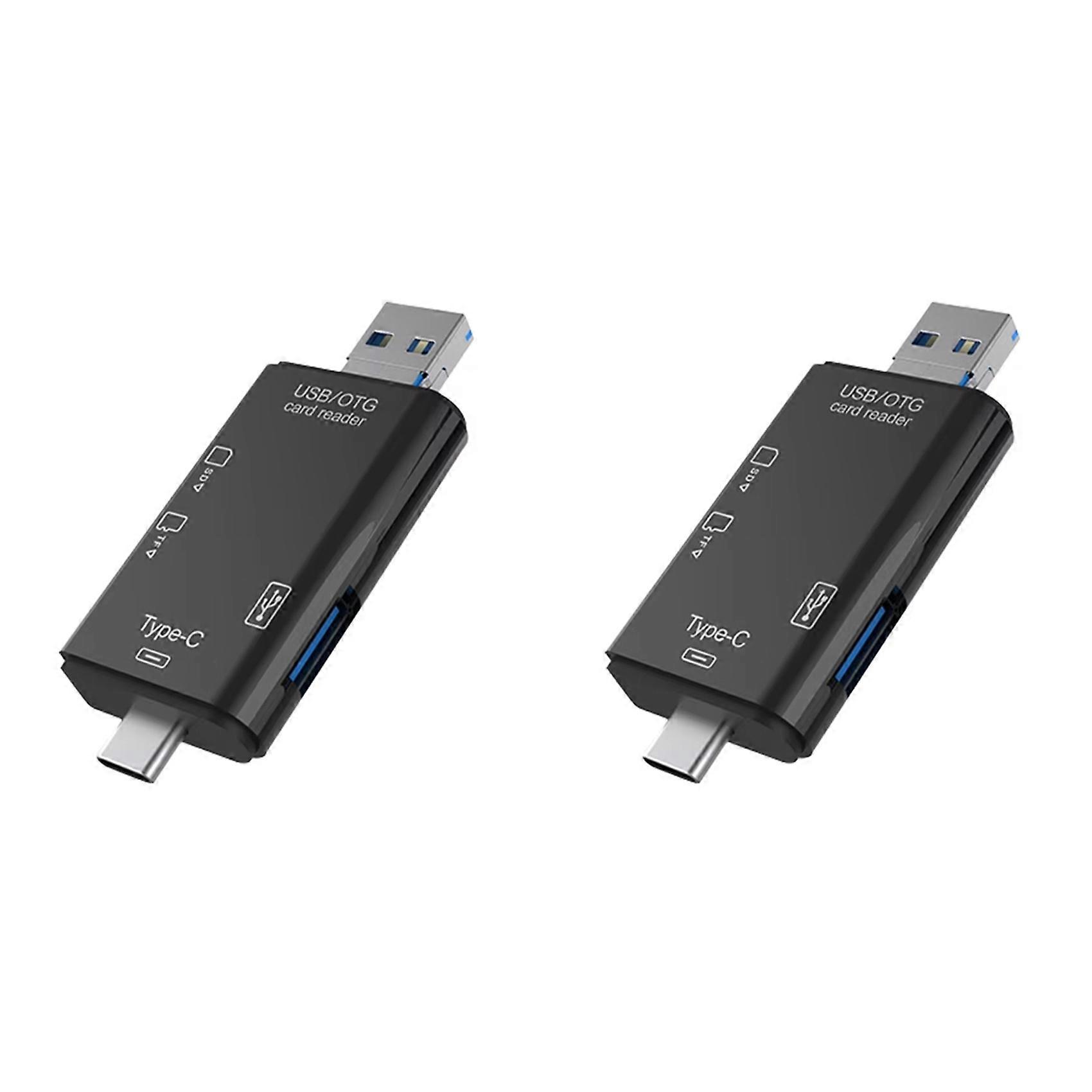 2X OTG SD TF Type C Micro-Sd Card Reader Type C to Usb Otg Adapter 6 In1 USB 2.0 TF Card USB Flash Drive Card Reader B