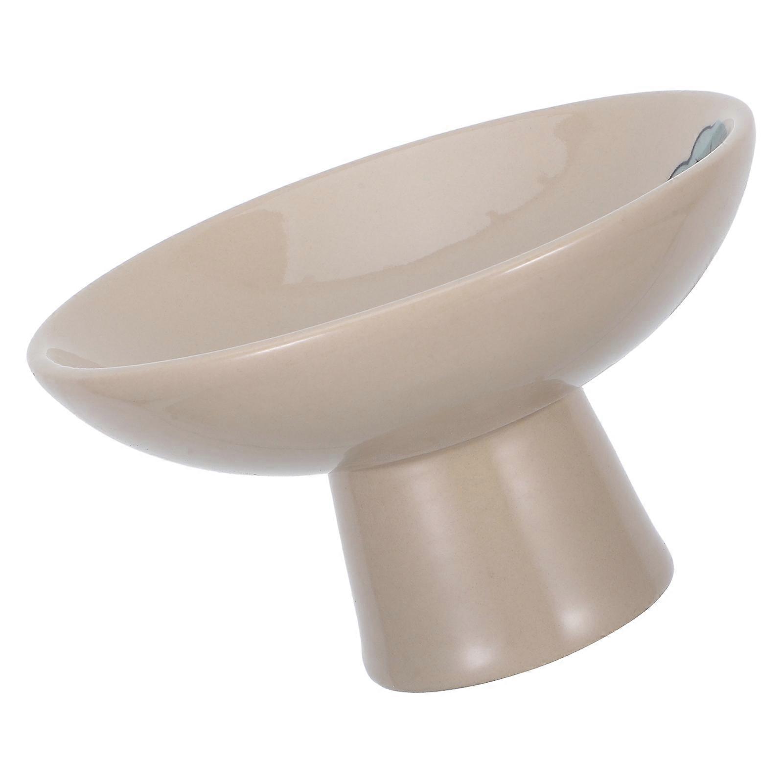 Fruit Plate Ceramic Footed Bowl for Kitchen Use Elegant Dessert Stand