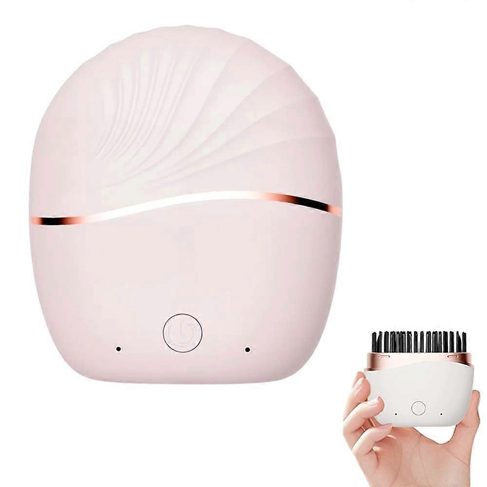 Cordless Portable Hair Straightener Comb with Mirror, Fast Heating 3 Temp Settings, Pink TravelSize