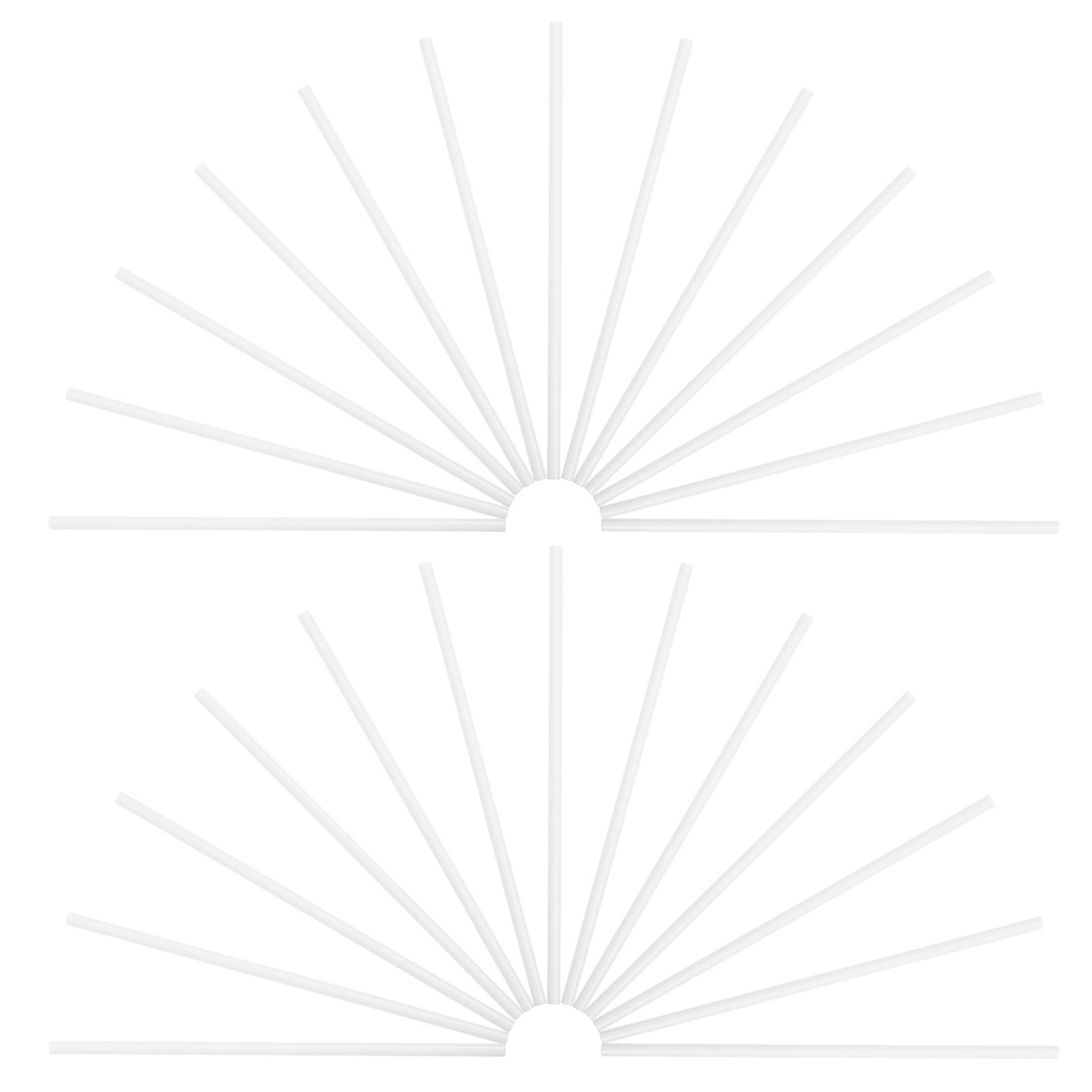 Plastic Lollipop Sticks for DIY Treats and Cake Pops White Reusable PP 3 5mm