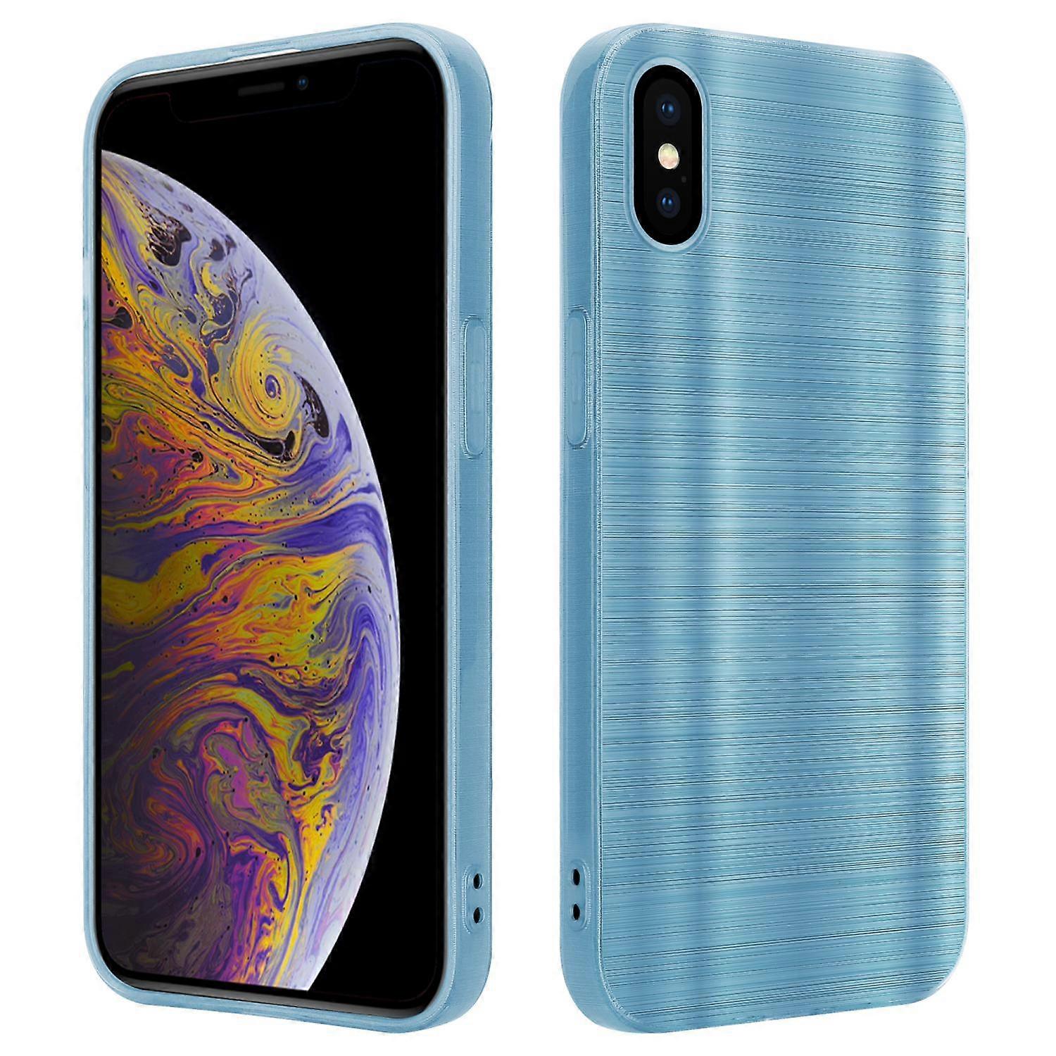 iPhone XS MAX Protective Case - Brushed Design with Camera Protector