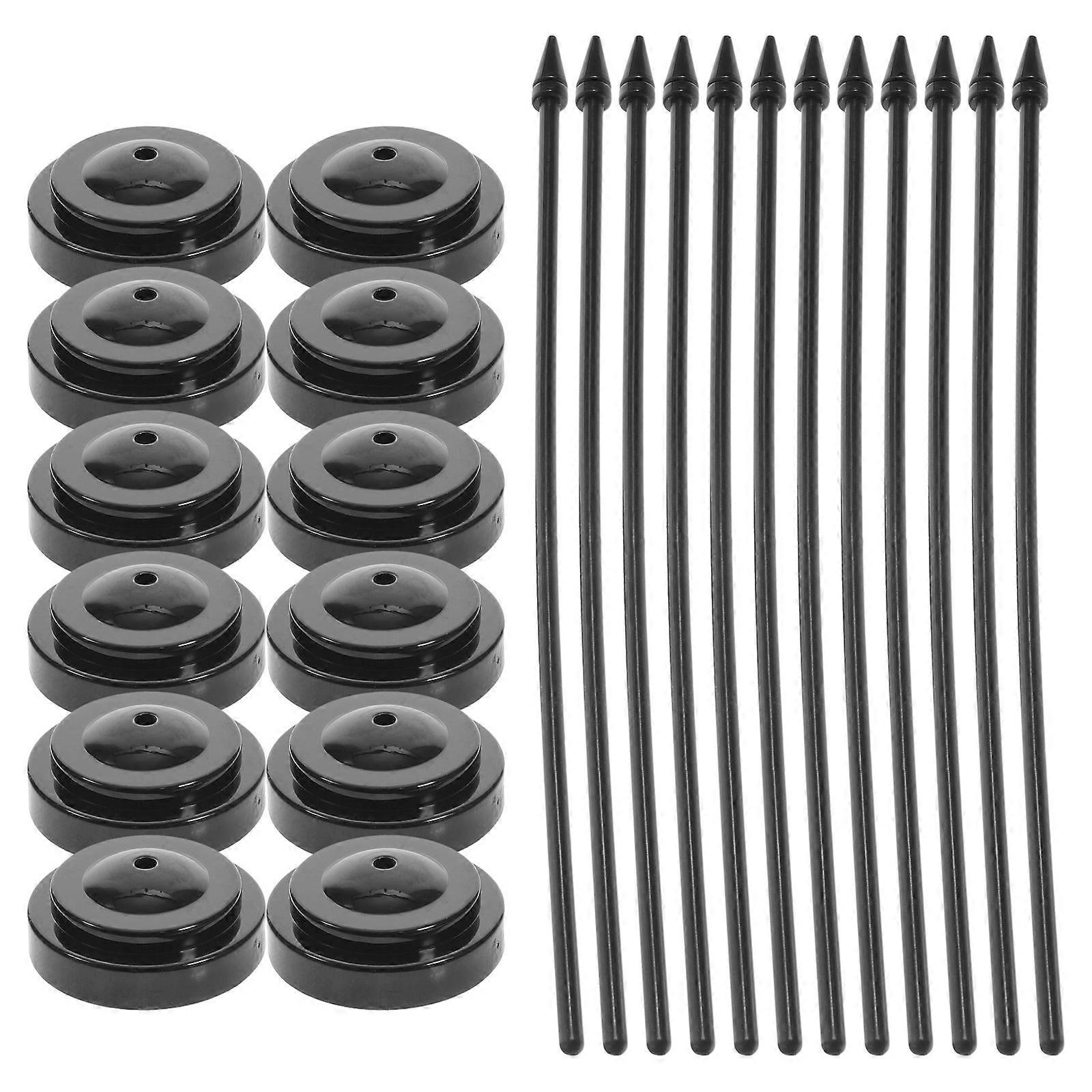 Plastic Desktop Flag Holder for Office Use 24Pcs Included