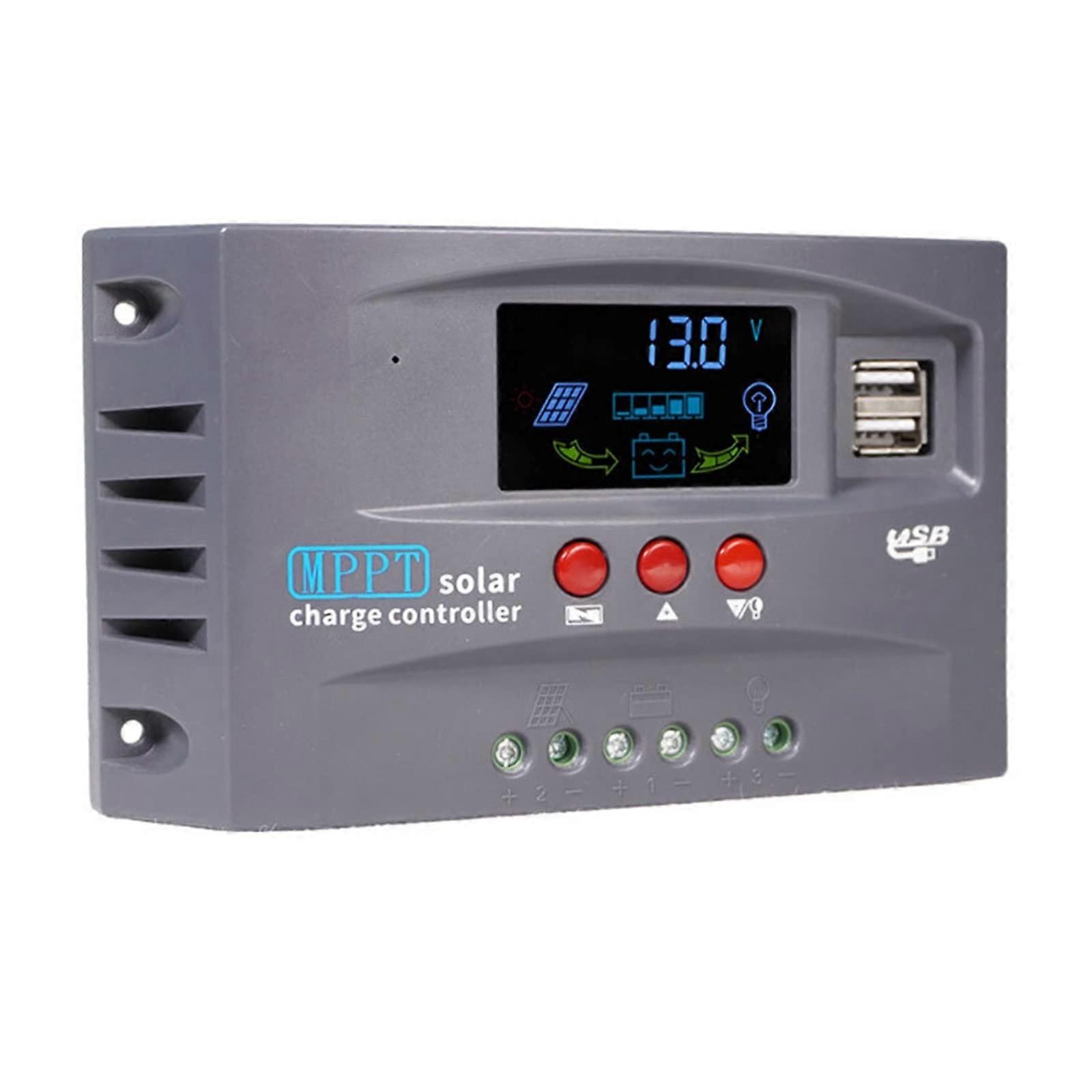 Solar Charge Controller MPPT 40A Auto 12V 24V LeadAcid Battery Compatible 50VDC For Solar Panel PV Regulator