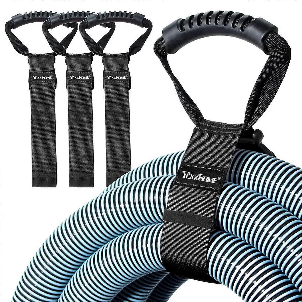 3PCS Heavy Duty Extension Cord Organizer Straps with Handle Adjustable Hook Loop for Garden Hose