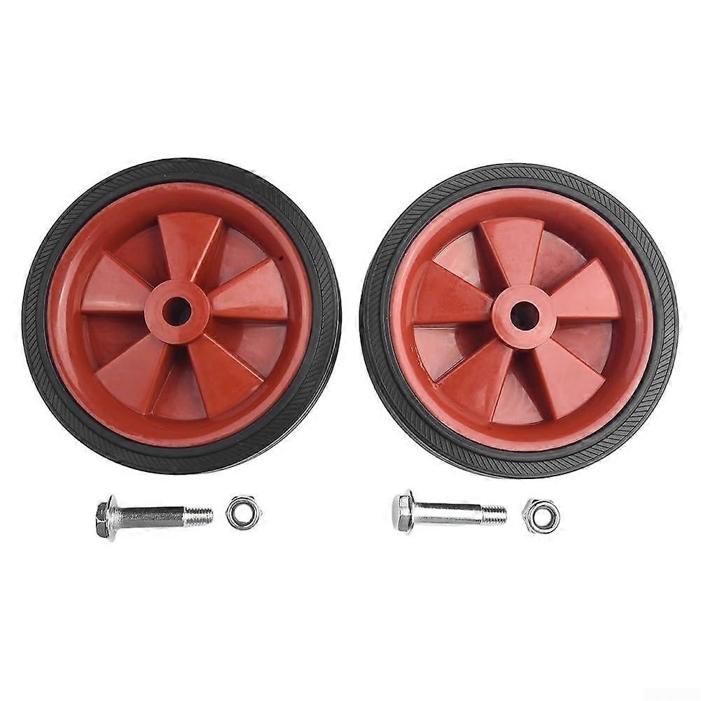 2 Pack 6 Inch Air Compressor Replacement Wheels, Shockproof NonSlip Casters with Screws
