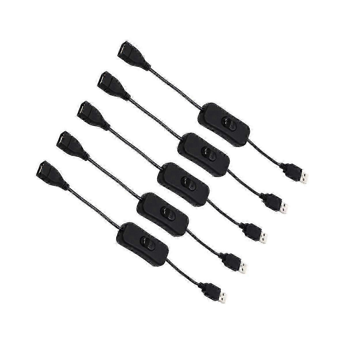 5pc 28cb Cable To Fe With On/off Extens Toggle For Usb Lamp Usb