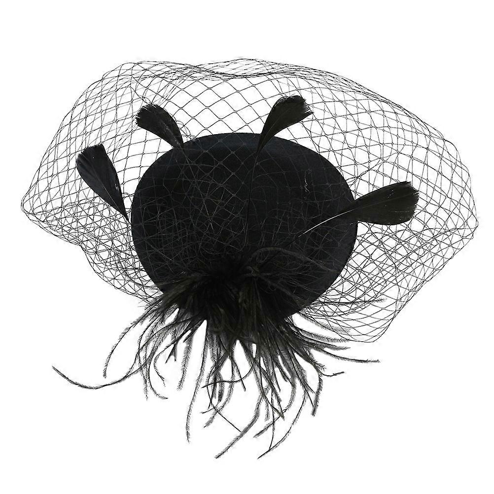 Klassisk slørfascinatorhatt for damer med teselskapsdekorasjon