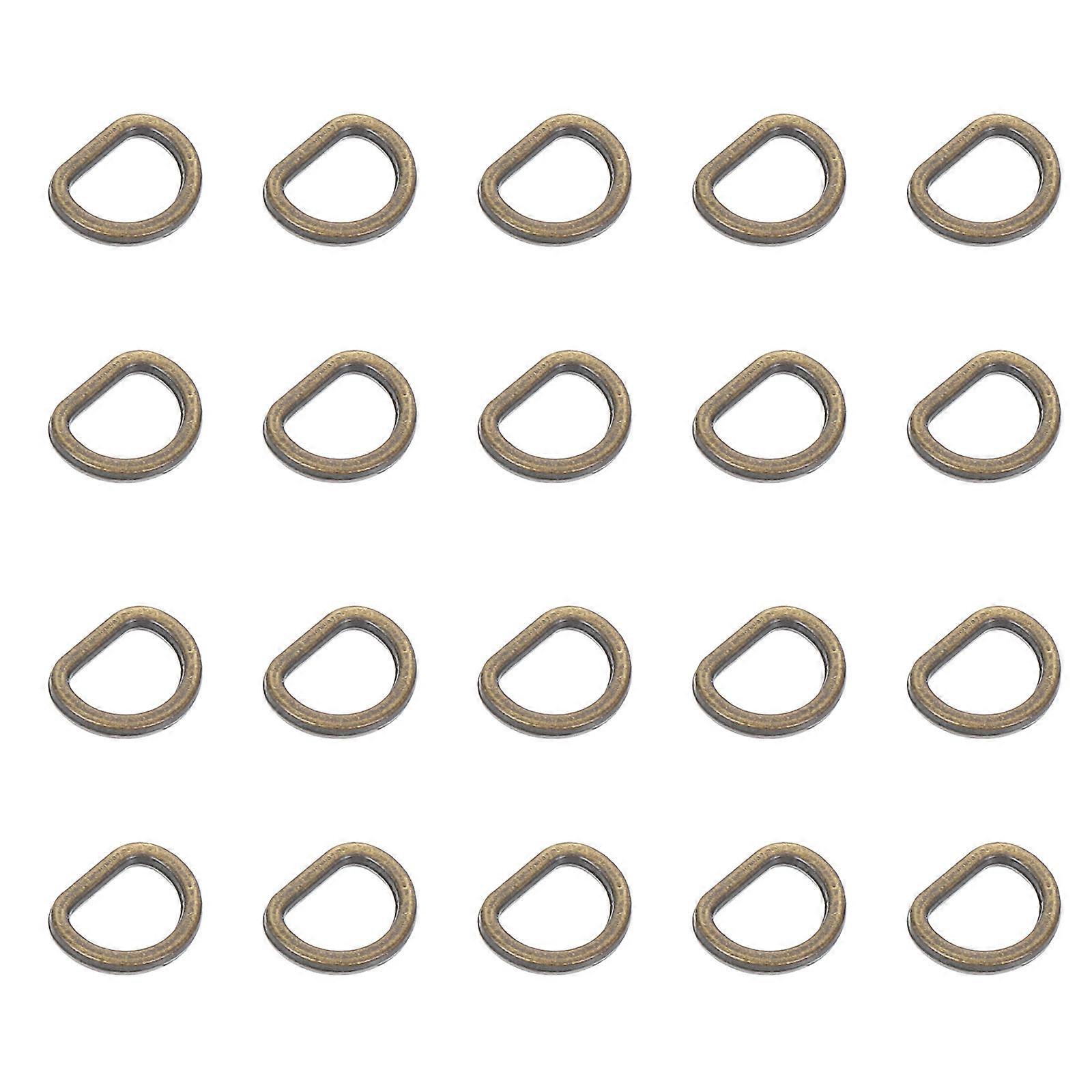Craft Buttons For Doll Clothing 100Pcs Mini Design D Ring Shape Accessories
