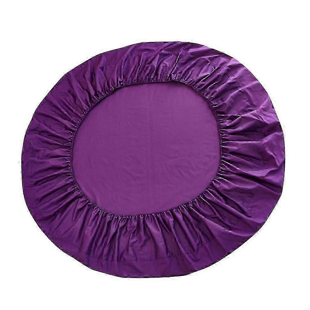 Solid Color Cotton Round Bed Fitted Sheet Bed Cover 2025