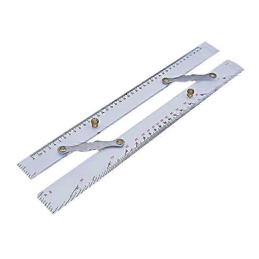 450mm Nautical Navigation Parallel Ruler Tied-Up Sea Chart Measuring Divider 25-26