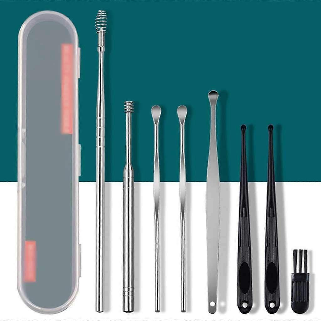 Ear Wax Removal Tool Kit with Precision Stainless Tips and Case for Efficient Ear Cleaning