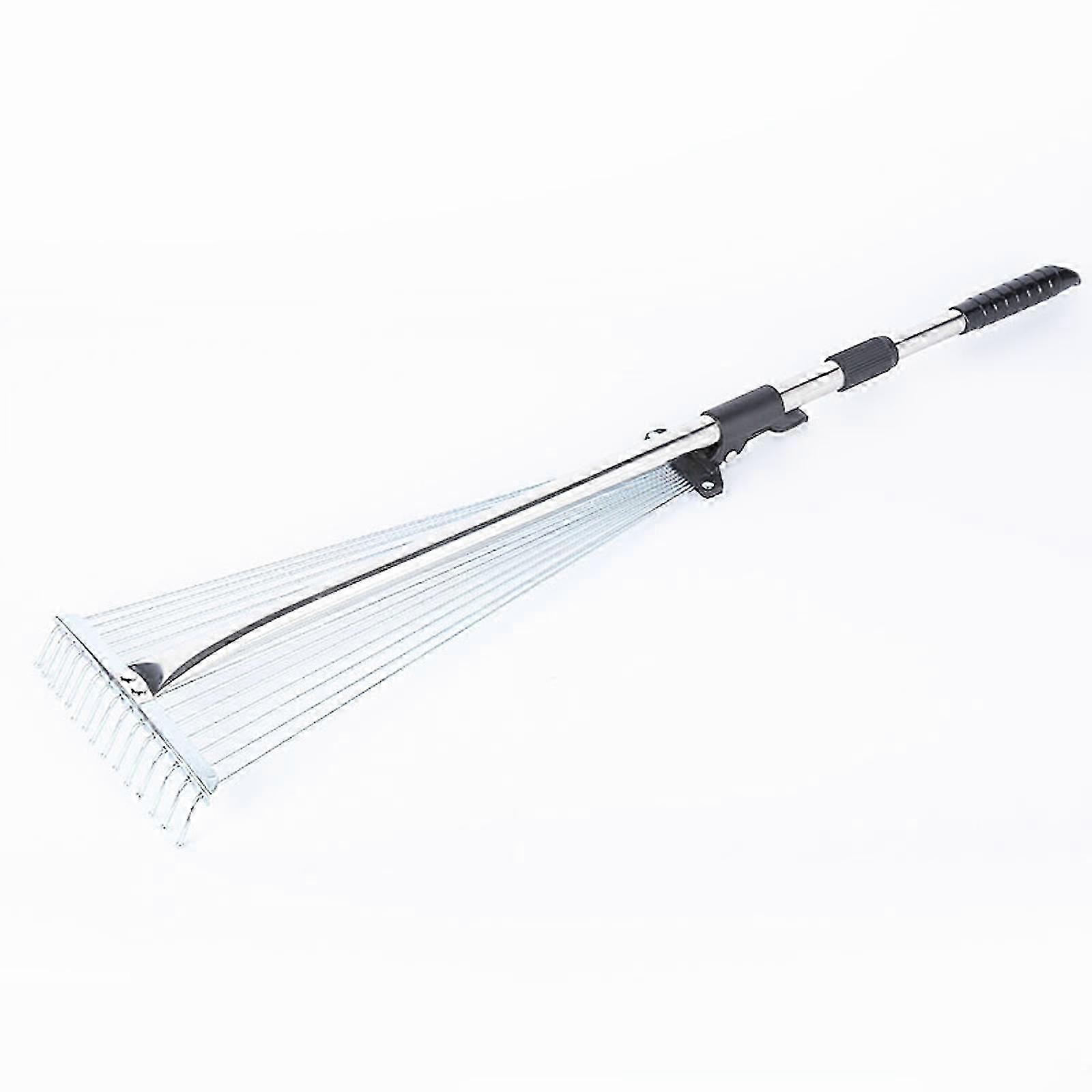 Adjustable Garden Rake - Extendable from 22-29 inch Stainless Steel