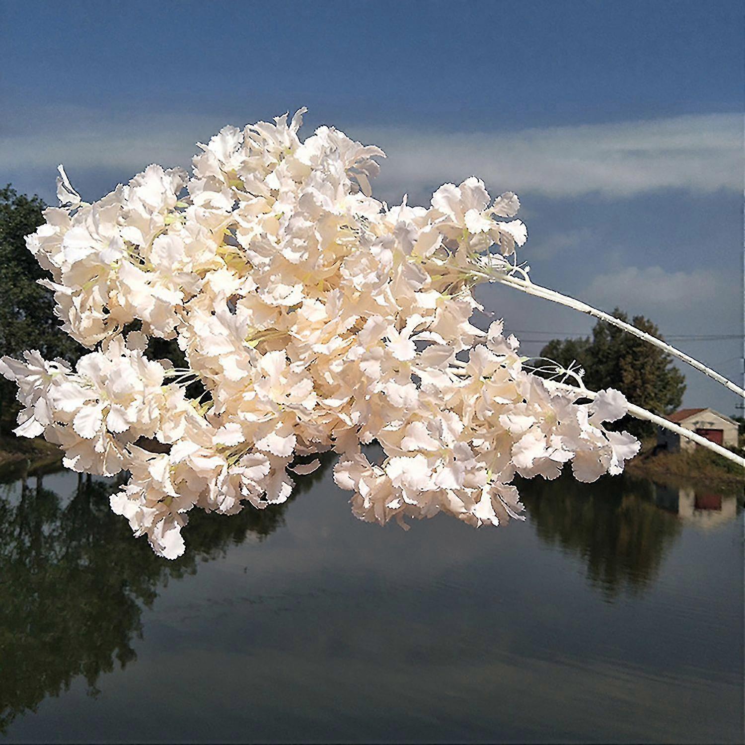 2025 10Pcs Bright-colored Artificial Flower Exquisite Flower Visual Effect Simulation Oriental Cherry