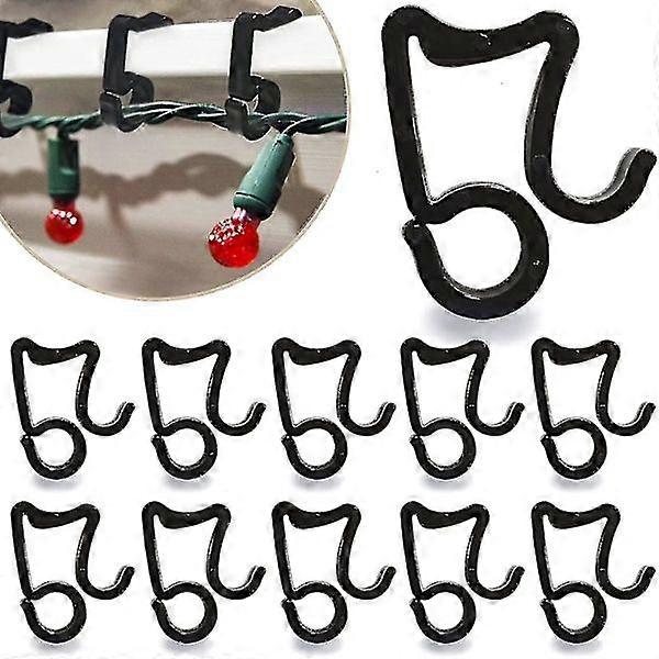 120 outdoor lighting strings, black plastic bracket, compatible with outdoor lighting strings.