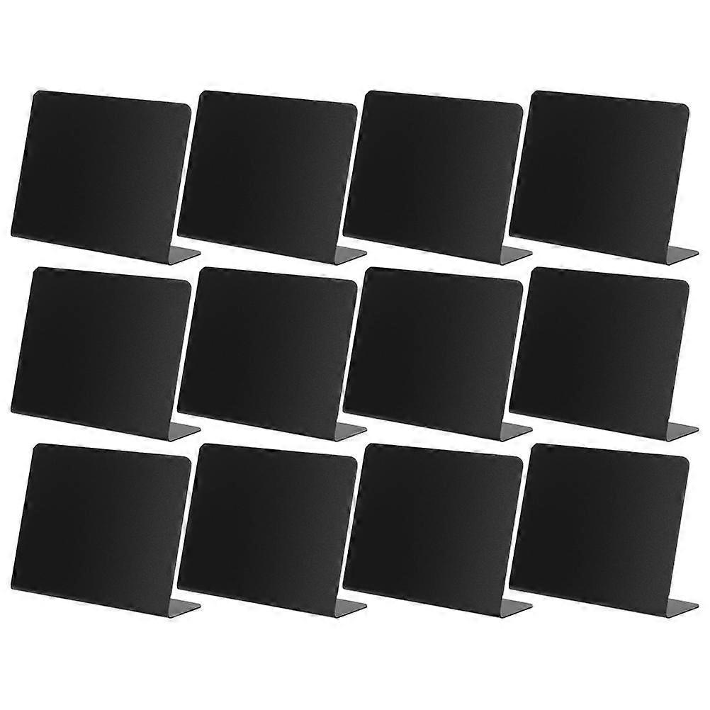 Black PVC Standing Chalkboards for Kids Use Lightweight Portable and Reusable 12pcs
