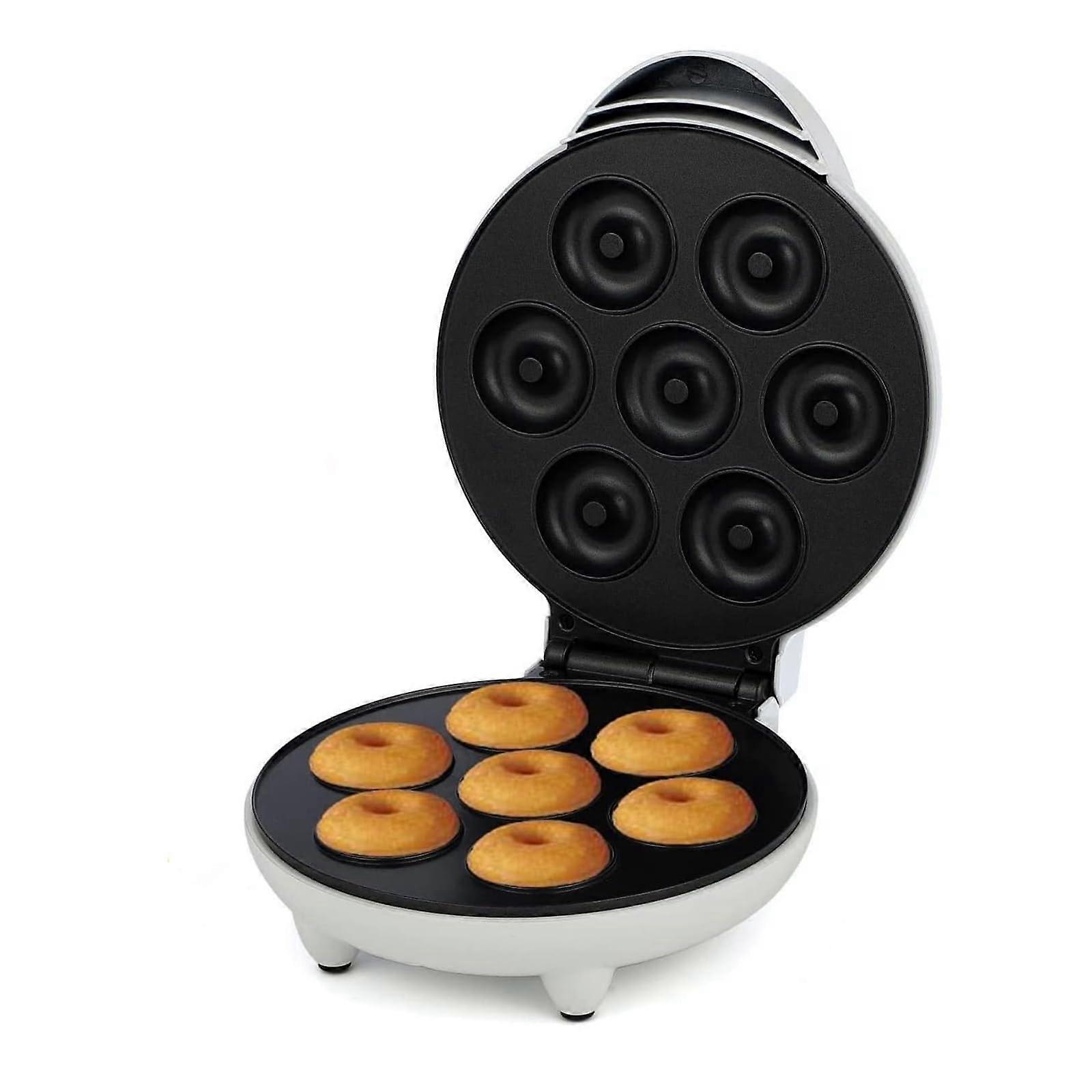 Mini Donut Maker with NonStick Coating, DoubleSided Heating Electric Donut Maker for 7 Donuts