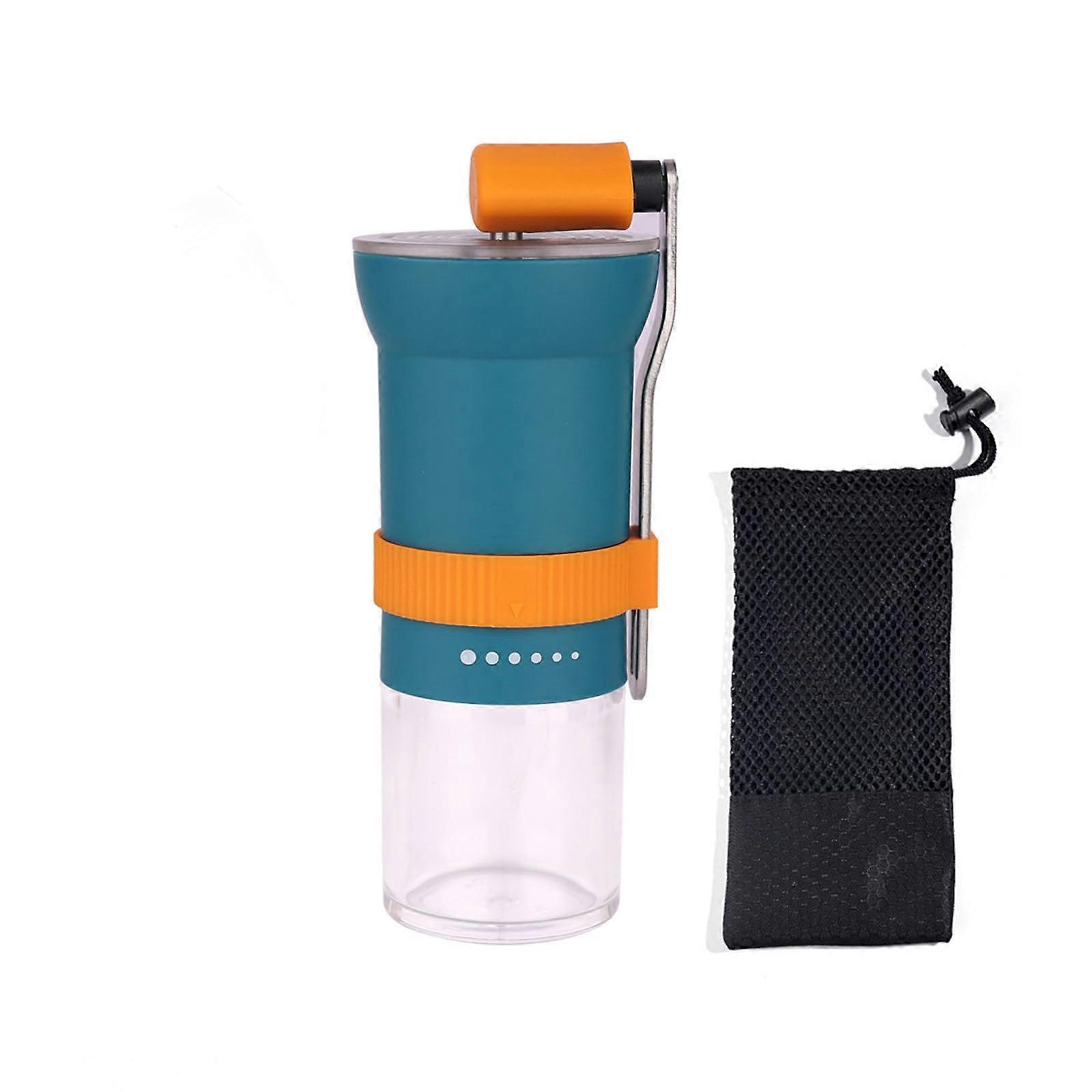 Manual Coffee Grinder with Adjustable Settings Ceramic Burr for Home and Camping Brewing