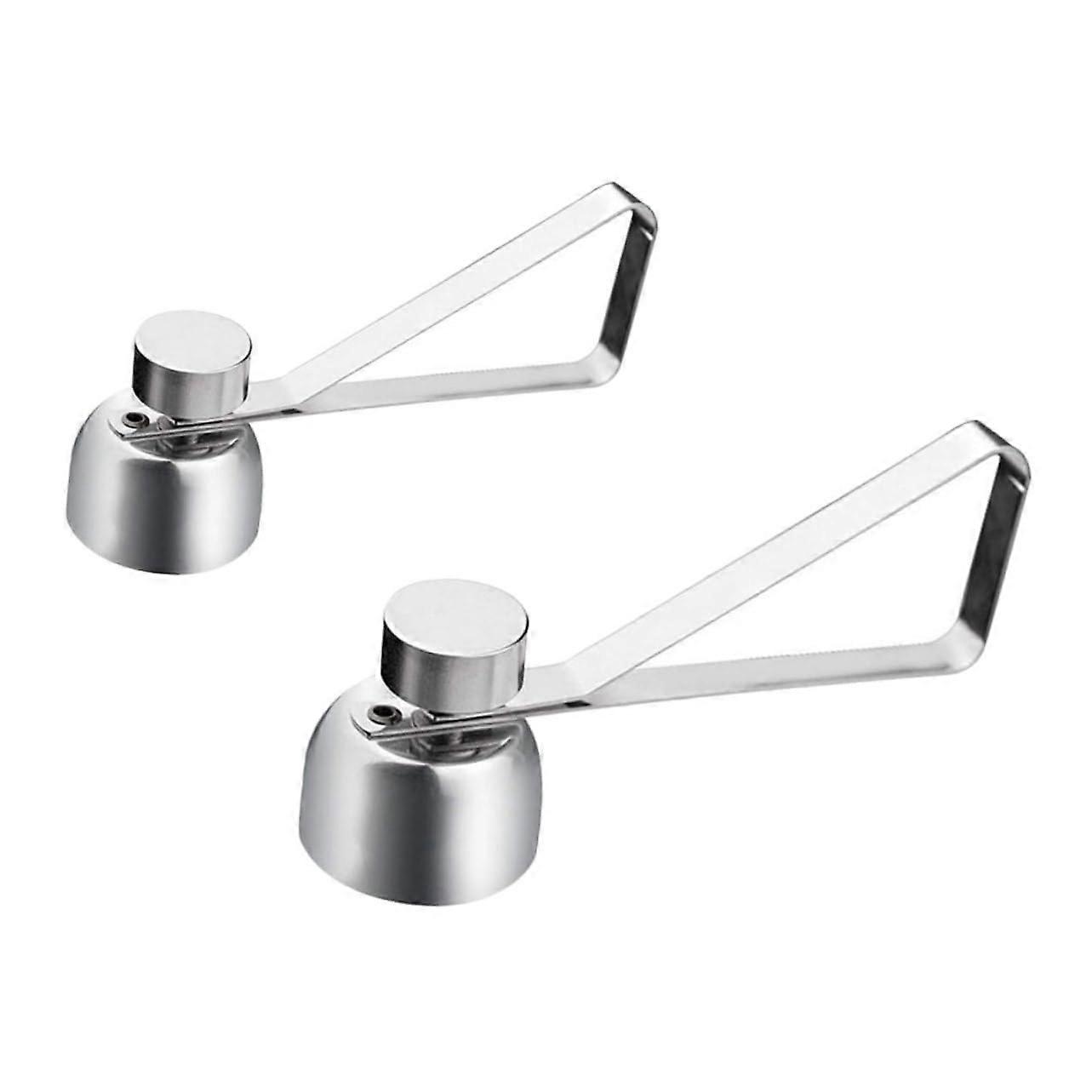 2Pcs Stainless Steel Egg Cracker with Adjustable Egg Opener for Precise Shell Cutting on Boiled Eggs