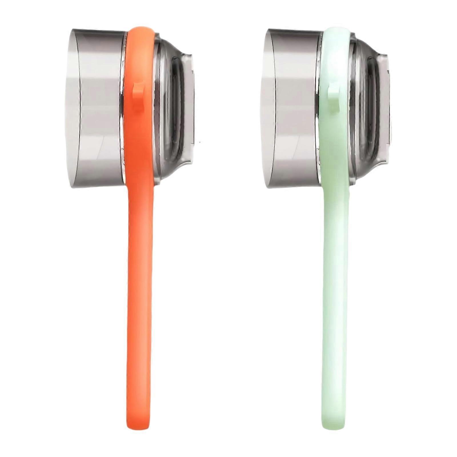 Vegetable Peeler Set with Sharp Precision Blades and Builtin Container, 2 PCS Green and Orange