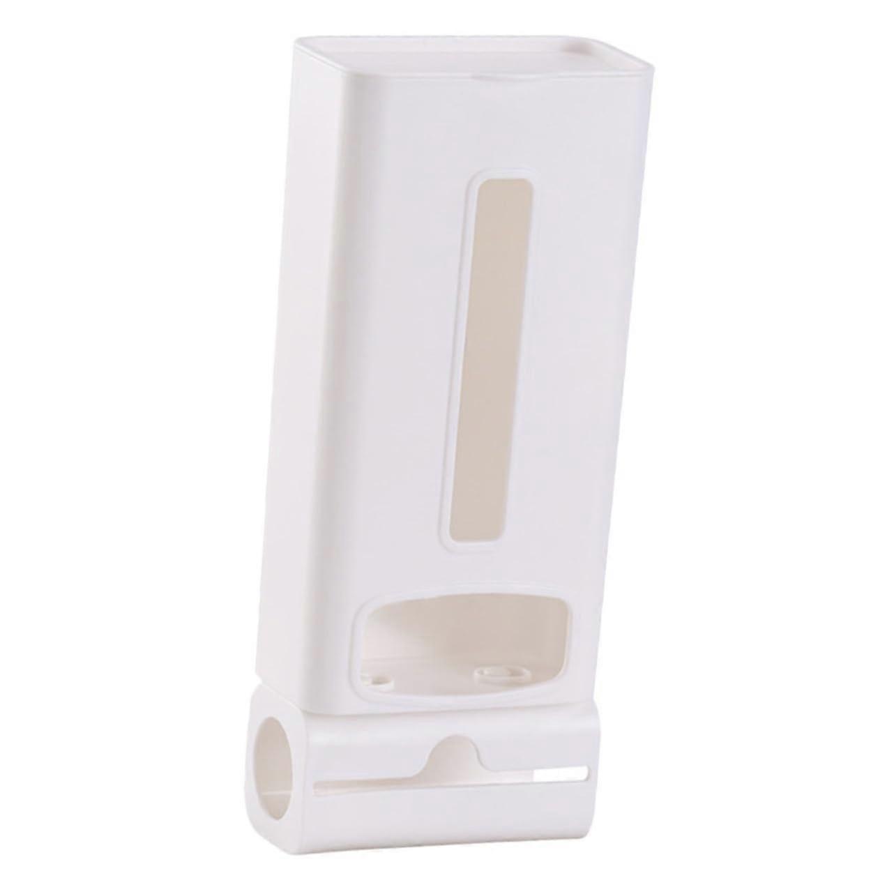 Wall Mounted Trash Bag Holder Foldable Large Capacity Plastic Bag Dispenser for Kitchen