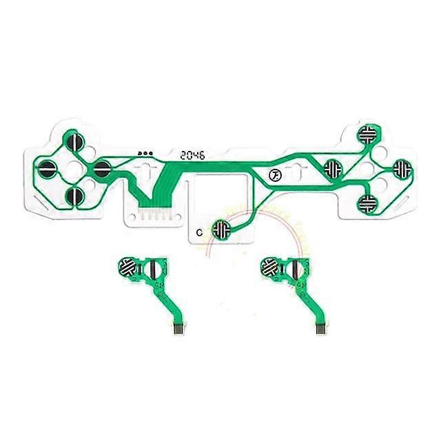 Replacement Parts Flex Cable with Conductive Film Green  Kit Easy Install for PS5 Controller