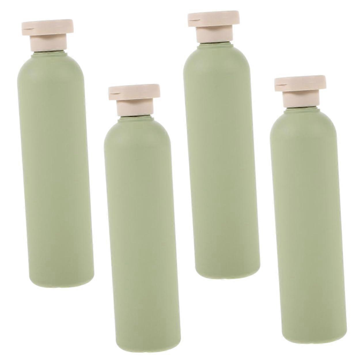 4Pcs Leakproof Travel Shampoo Bottles Set Refillable Plastic Lotion Containers with Pump