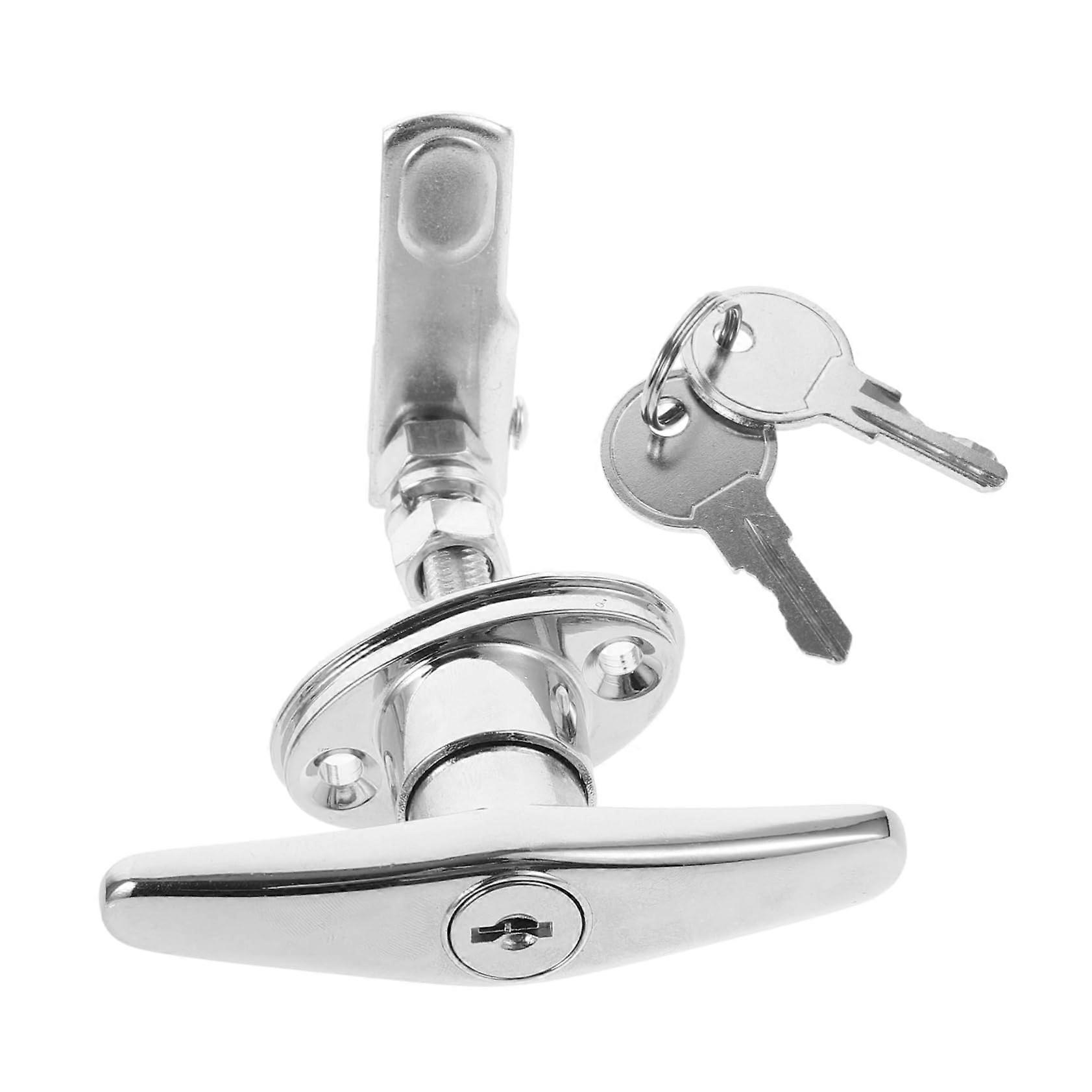 Zinc Alloy Cabinet Lock with Keys, TheftResistant Replacement for Toolboxes and File Cabinets