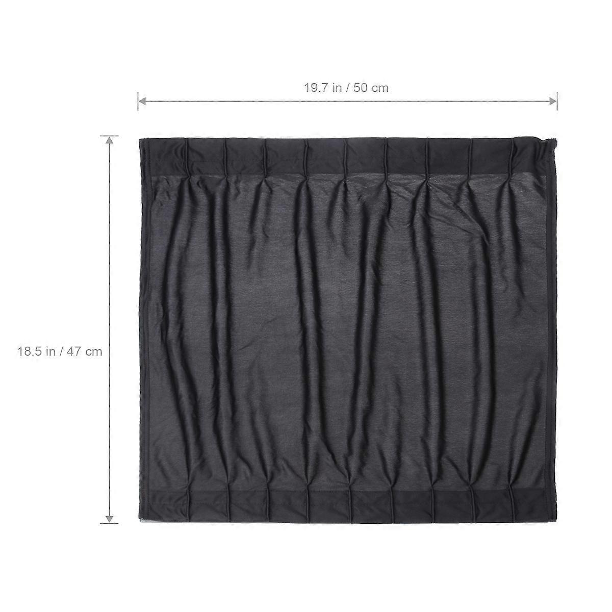 Car Side Window Curtain for Sun Shielding 4Pcs Black Auto Window Curtains