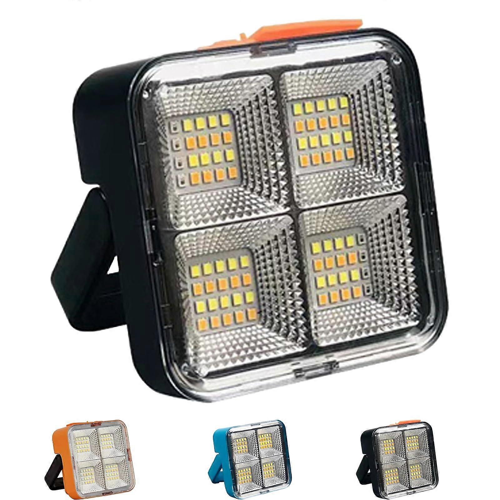 Solar Camping Light USB Rechargeable LED Flashlight with Magnetic Base  Lumen Outdoor Searchlight