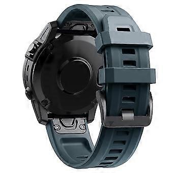 26mm Silicone QuickFit Replacement Watch Band Secure Fit for Garmin Tactix Delta