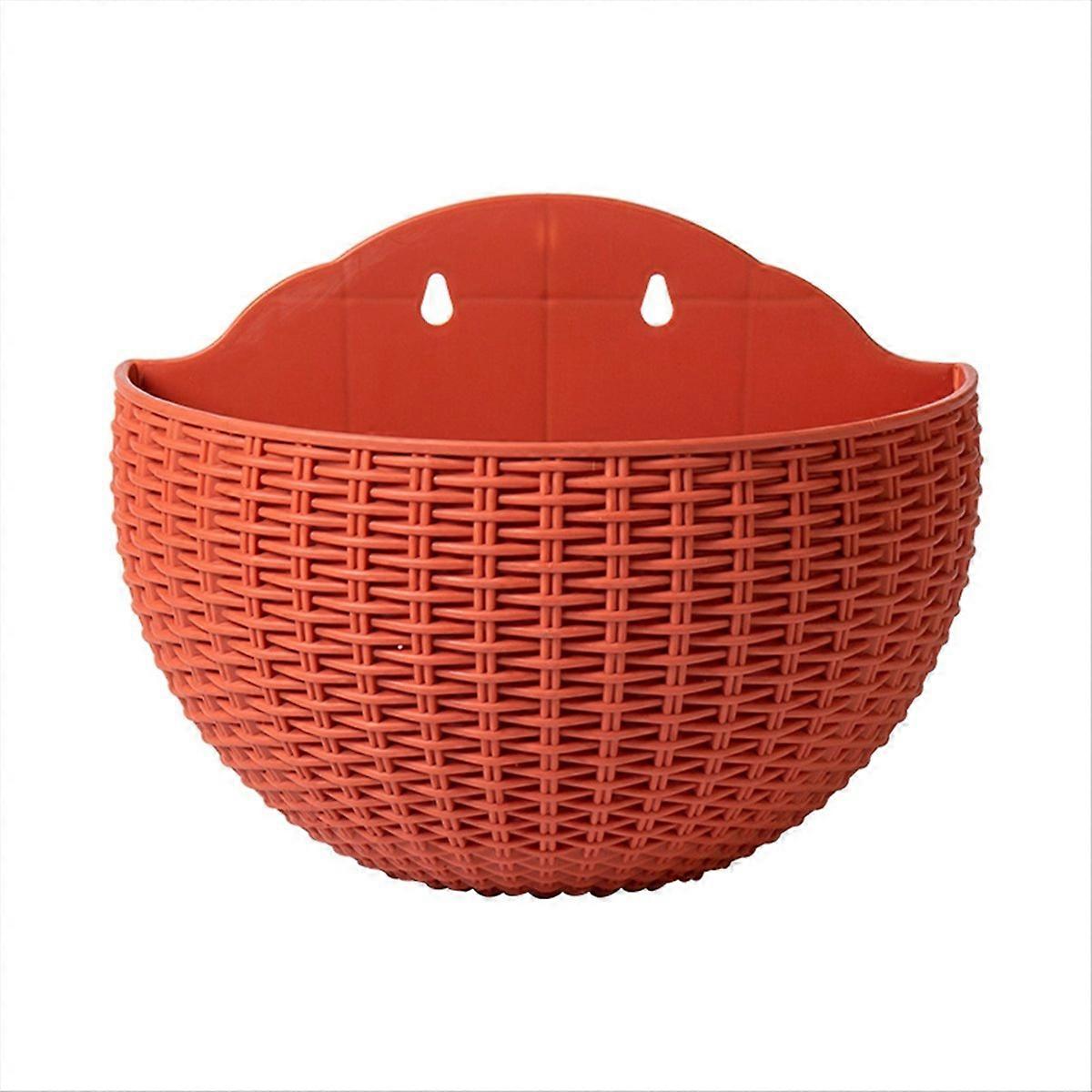 Wall Hanging Flower Pots, Railing Hanging Flower Pots(red)
